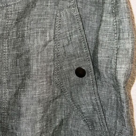 ✨Athleta Voyager Washable Linen Sz. 12  Olive Pants✨ - Picture 9 of 10